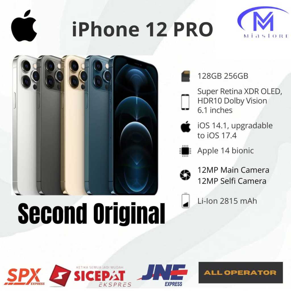 Jual Iphone Pro Second Original Gb Gb Gb Bekas Mulus