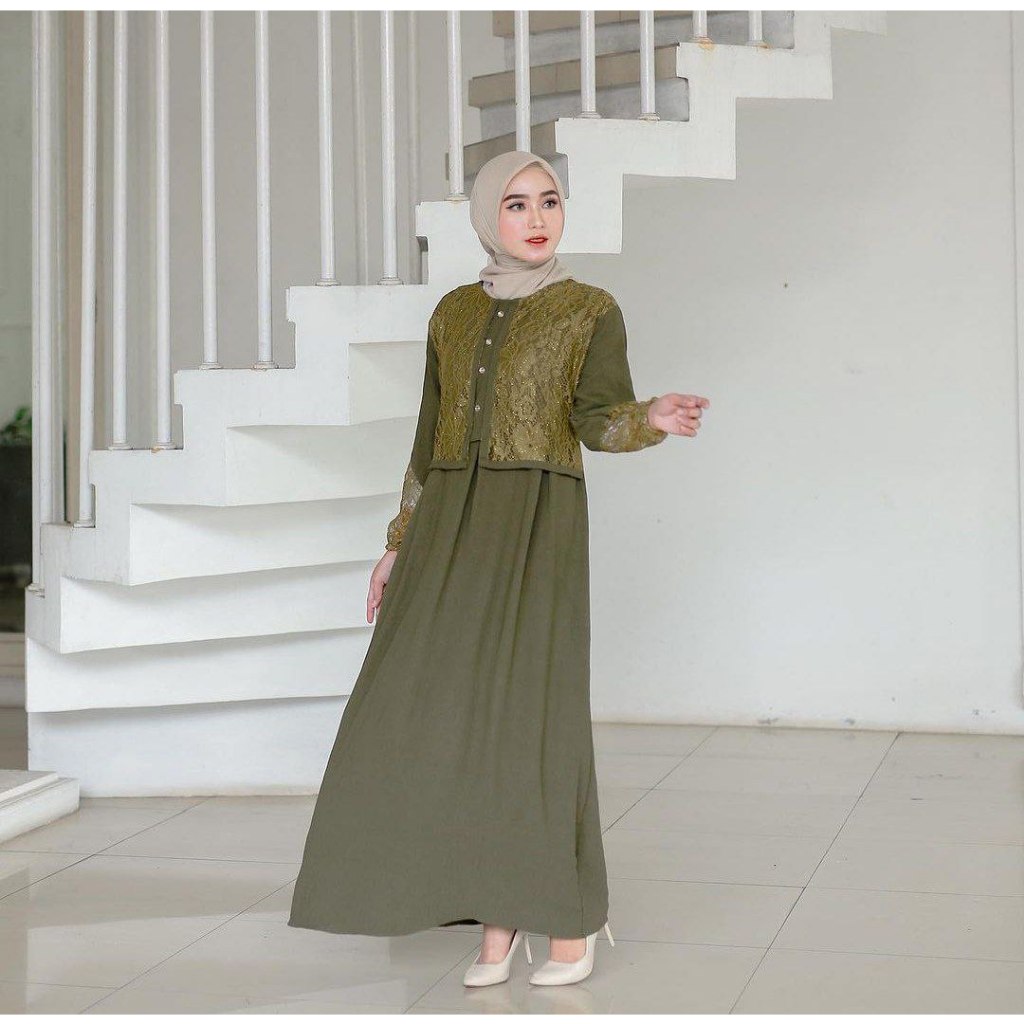 Jual Benang Raja Gamis Kombinasi Brokat Raya Series Shopee Indonesia