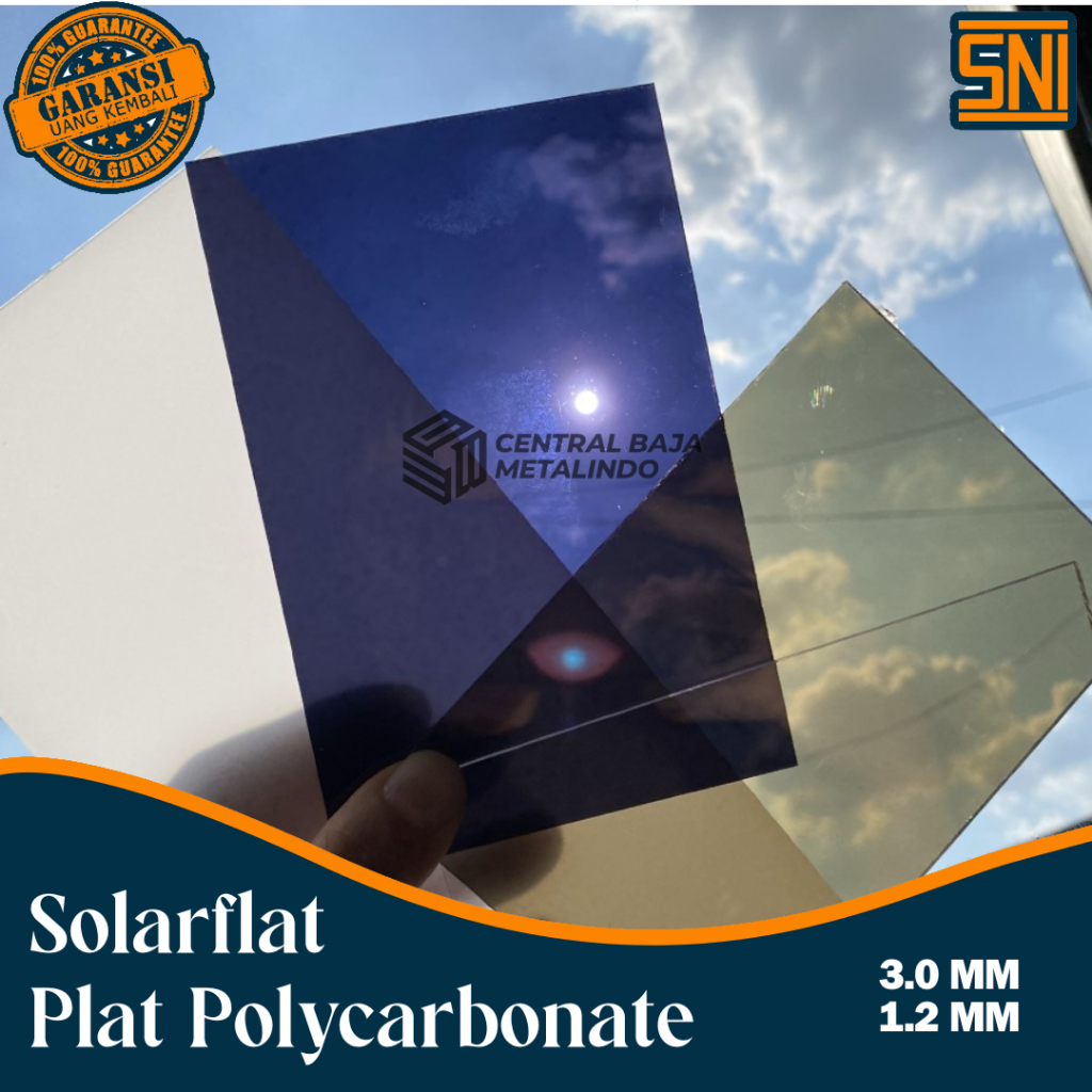 Jual Atap SolarFlat 1 2mm Solusi Solid Atap SolarTuff Untuk Kanopi