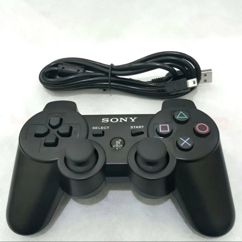 Jual Stick PS3 Wireless Ori Pabrik Hitam Shopee Indonesia