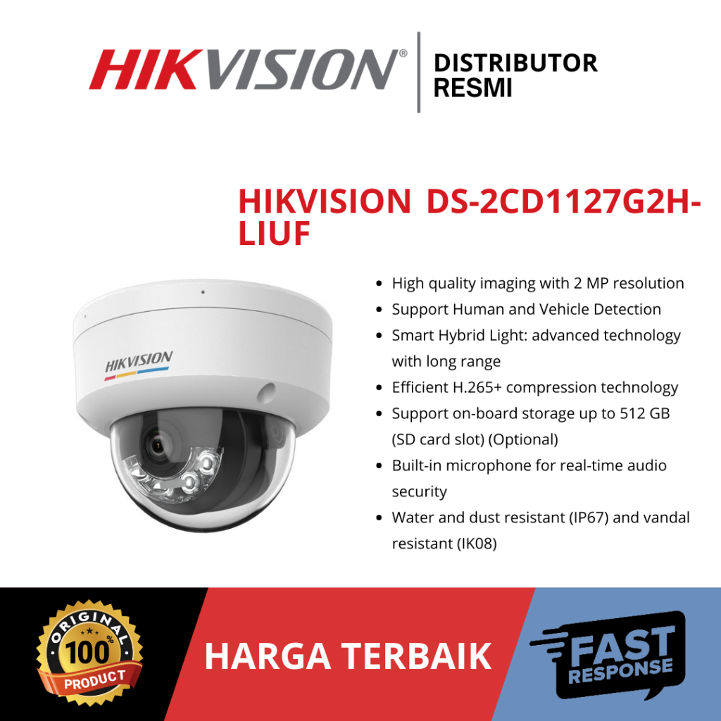 Jual Hikvision Ds Cd G H Liuf Colorvu Mp Shopee Indonesia