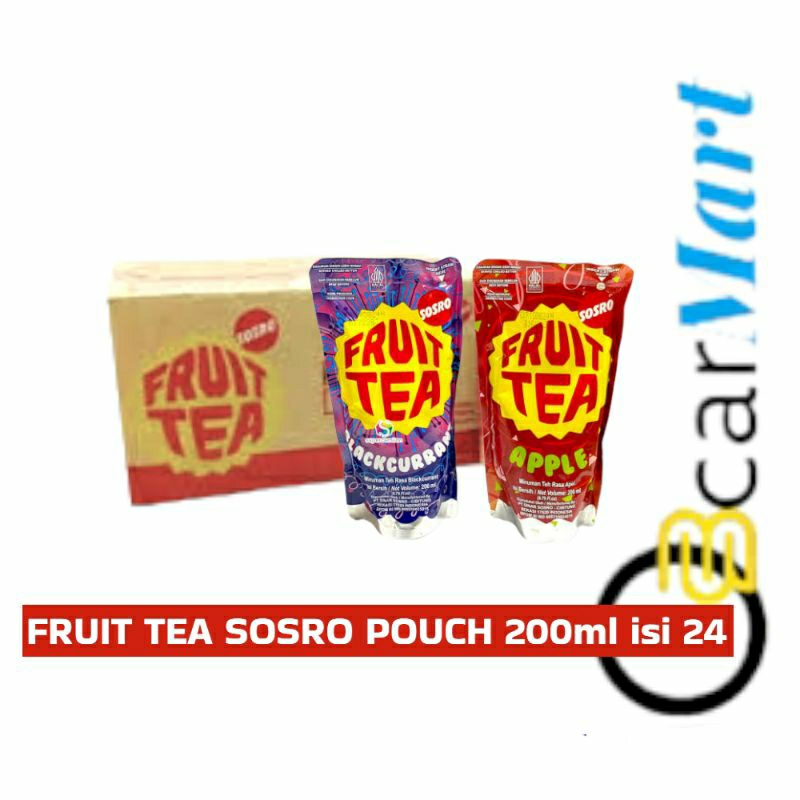 Jual Fruit Tea Sosro Pouch Genggam Dus Ml Teh Rasa Buah Segar