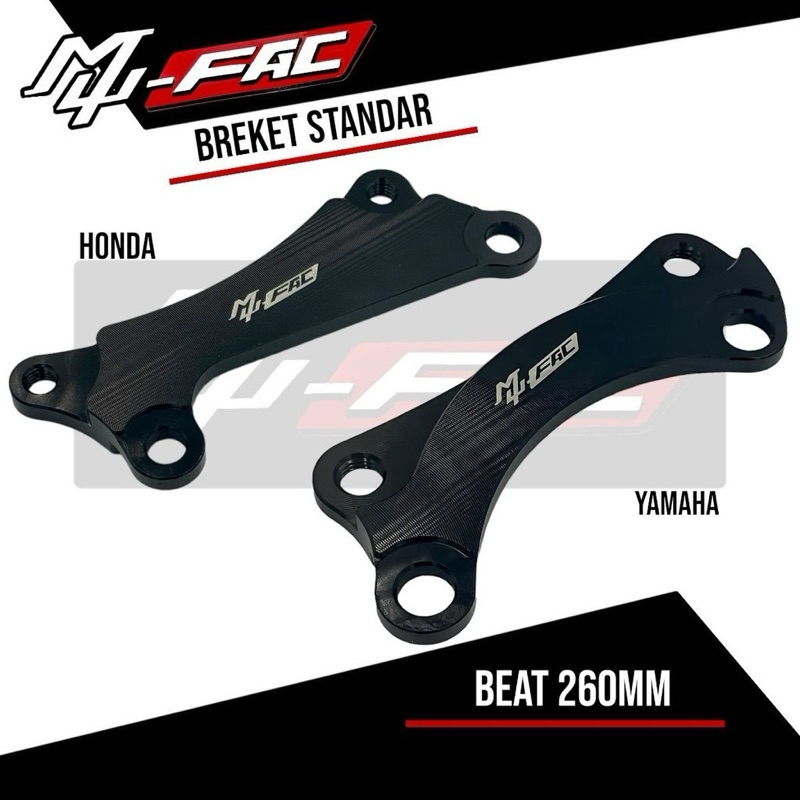 Jual Breket Kaliper Standar 260mm Mufac Honda Yamaha Beat Vario Scoopy