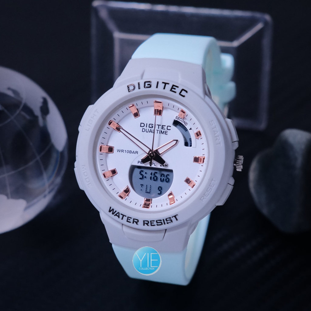 Jual Jam Tangan Wanita Digital Digitec Fashion Bda T Dual Time