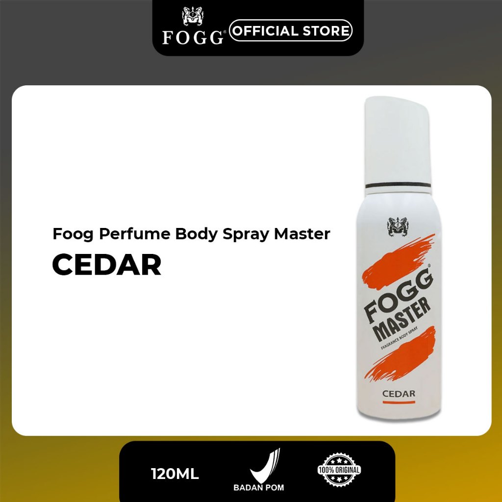 Jual Fogg Perfume Body Spray Master Cedar 120ml Shopee Indonesia