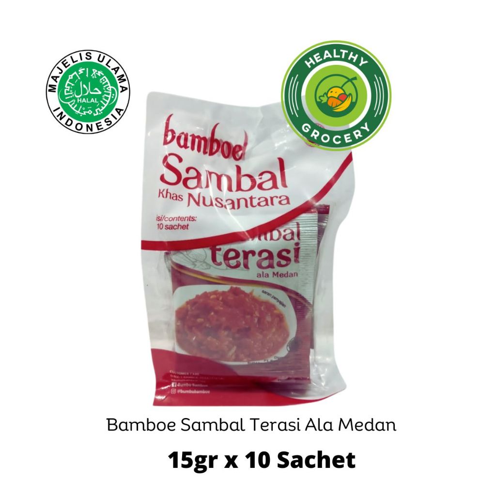 Jual Bamboe Sambal 15gr SAMBEL BAWANG UDANG TERASI IJO Shopee Indonesia