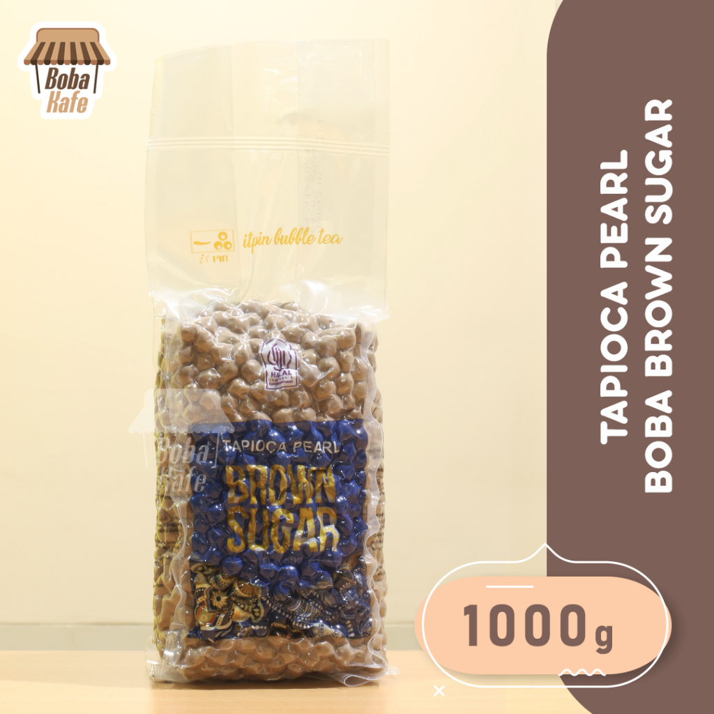 Jual BOBA PEARL BUBBLE BROWN SUGAR PREMIUM TAPIOCA PEARL BROWN