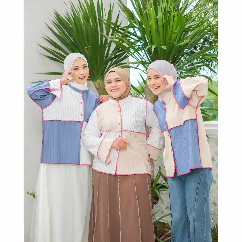 Jual Mybamus X NurulFadillah Sherly Top Knit Oversize Atasan Wanita