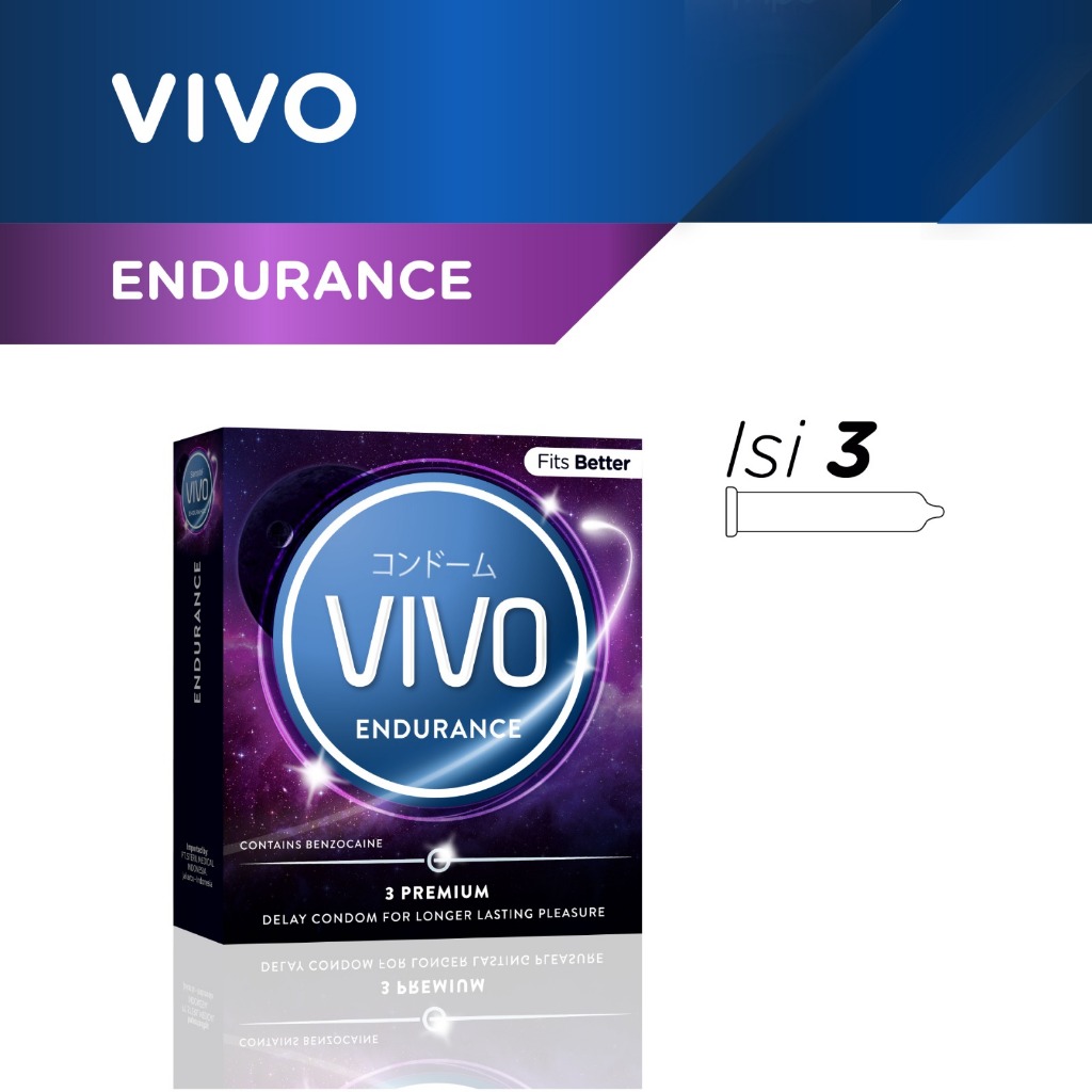 Jual Vivo Alat Kontrasepsi Kondom Vivo Endurance Isi Pcs Shopee