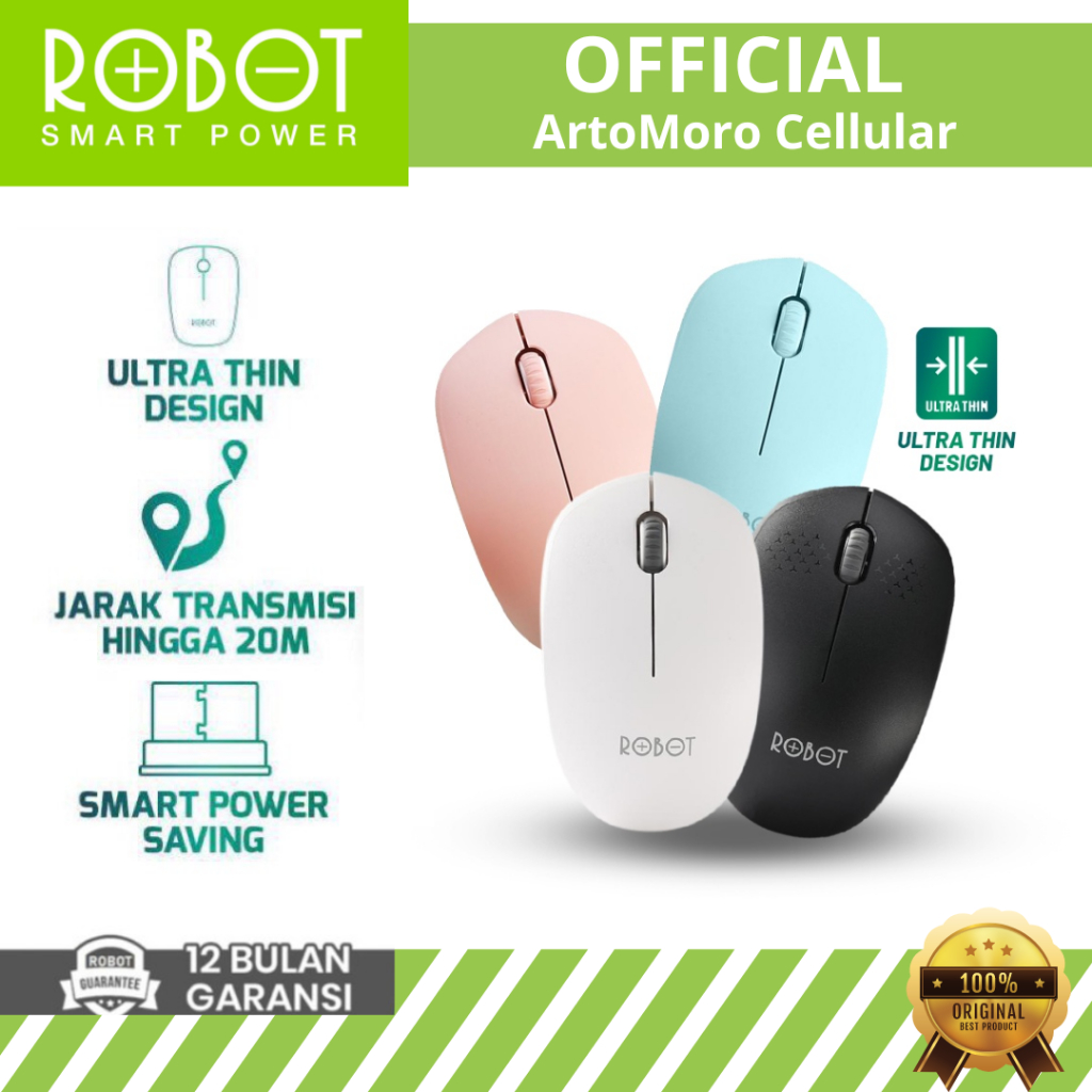 Jual Mouse Wireless Robot M G Shopee Indonesia