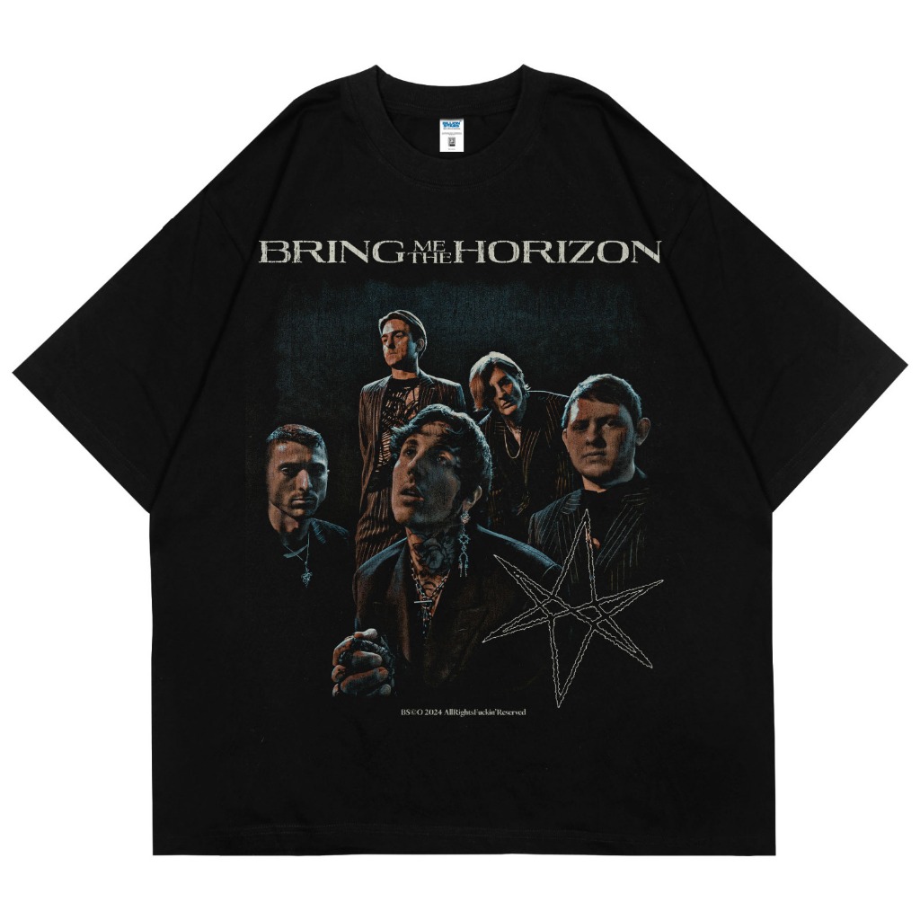 Jual T SHIRT KAOS OVERSIZE BMTH BOOTLEG BILLIONSTARS BLACK