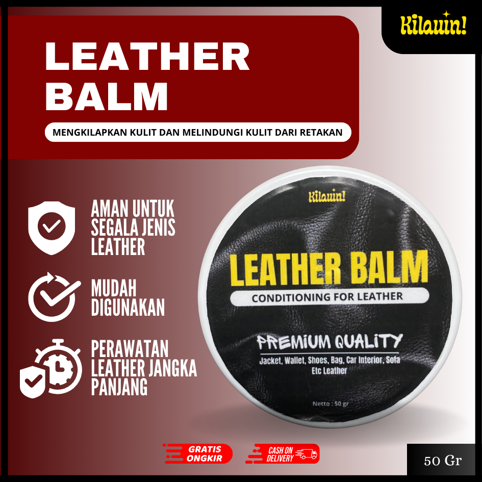 Jual Leather Polsiher Wax Balm Care I Kilauin Perawatan Leather