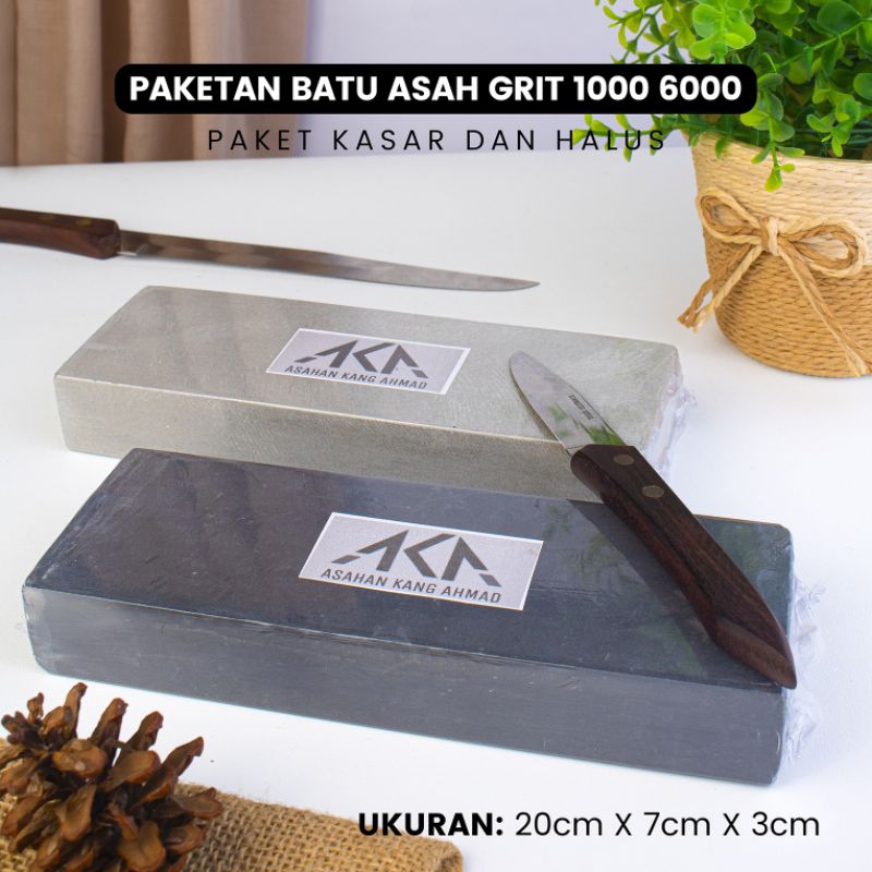 Jual ASAHAN KANG AHMAD Batu Asah Asli Alam Grit 1000 6000 Ukuran