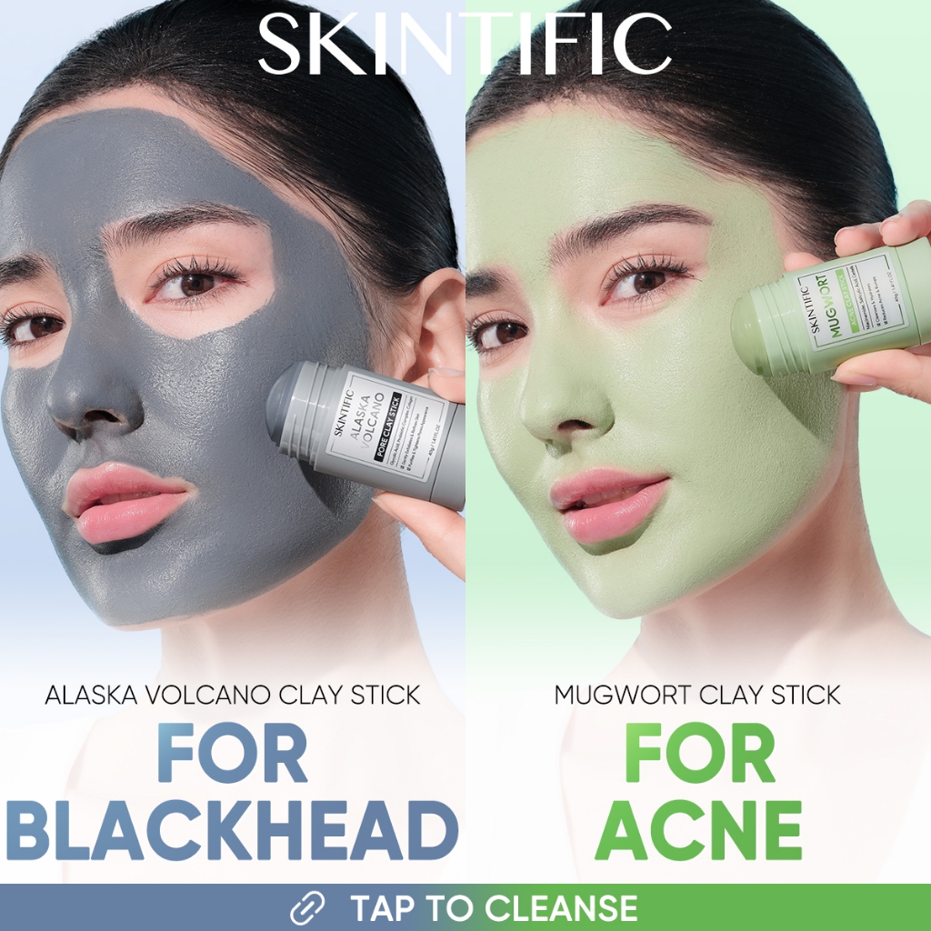 Jual SKINTIFIC Mugwort Acne Clay Stick 40G Masker Wajah Masker