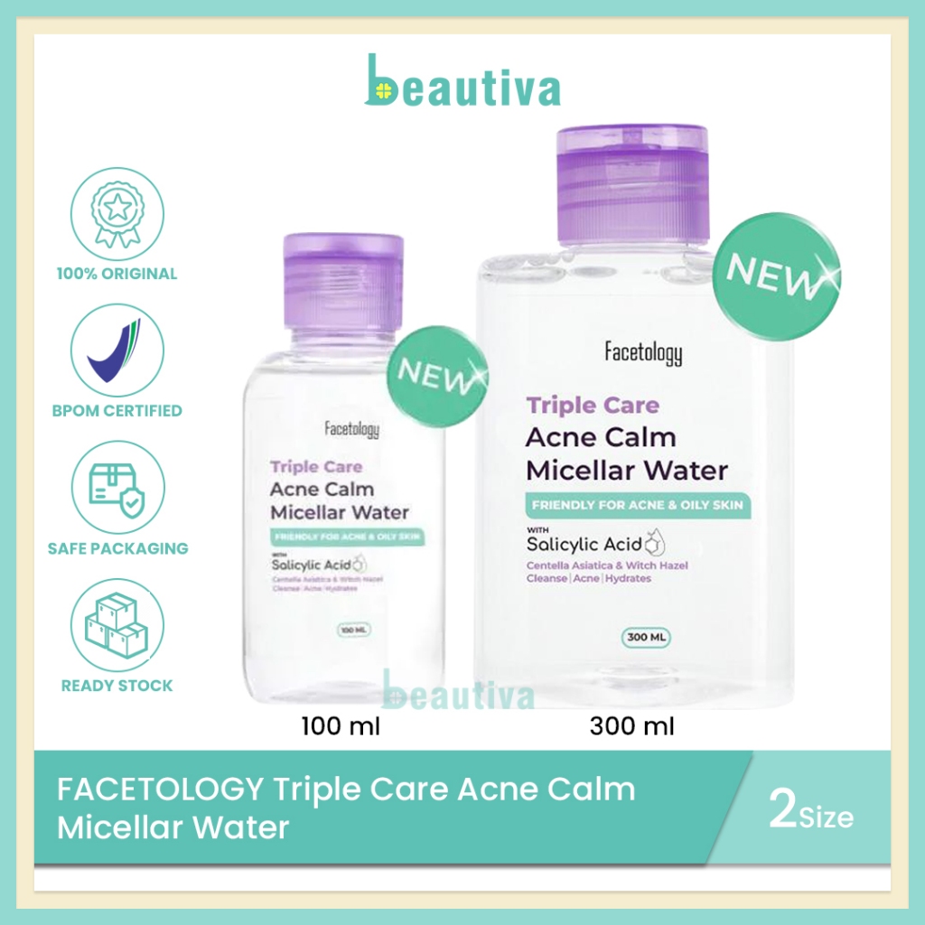 Jual Facetology Triple Care Acne Calm Micellar Water Shopee Indonesia