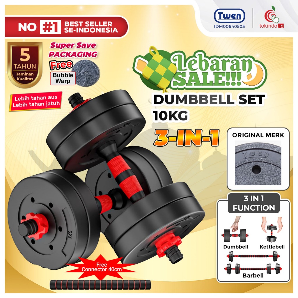 Jual Twen Dumbbell Set Kg Ds Peralatan Fitness Shopee Indonesia