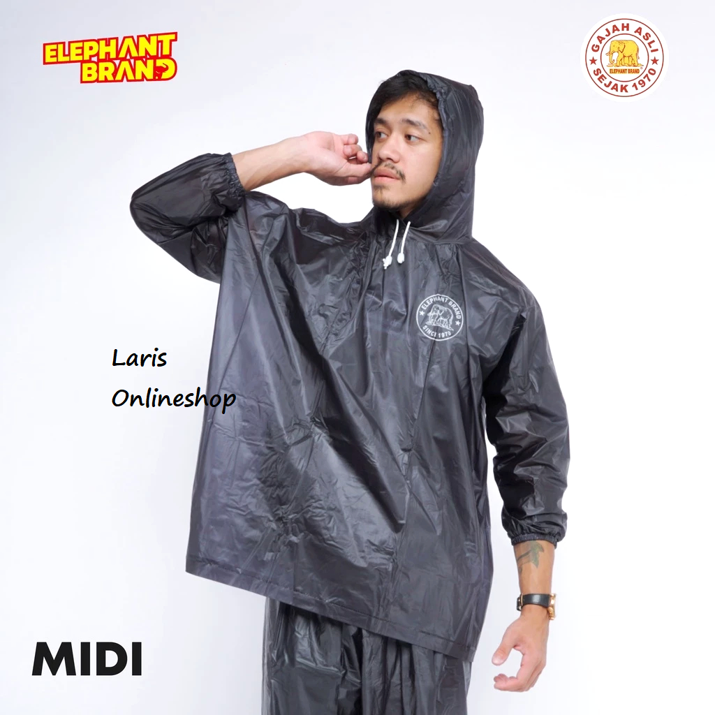 Jual Jas Hujan Midi Jaket Celana Elephant Brand Shopee Indonesia