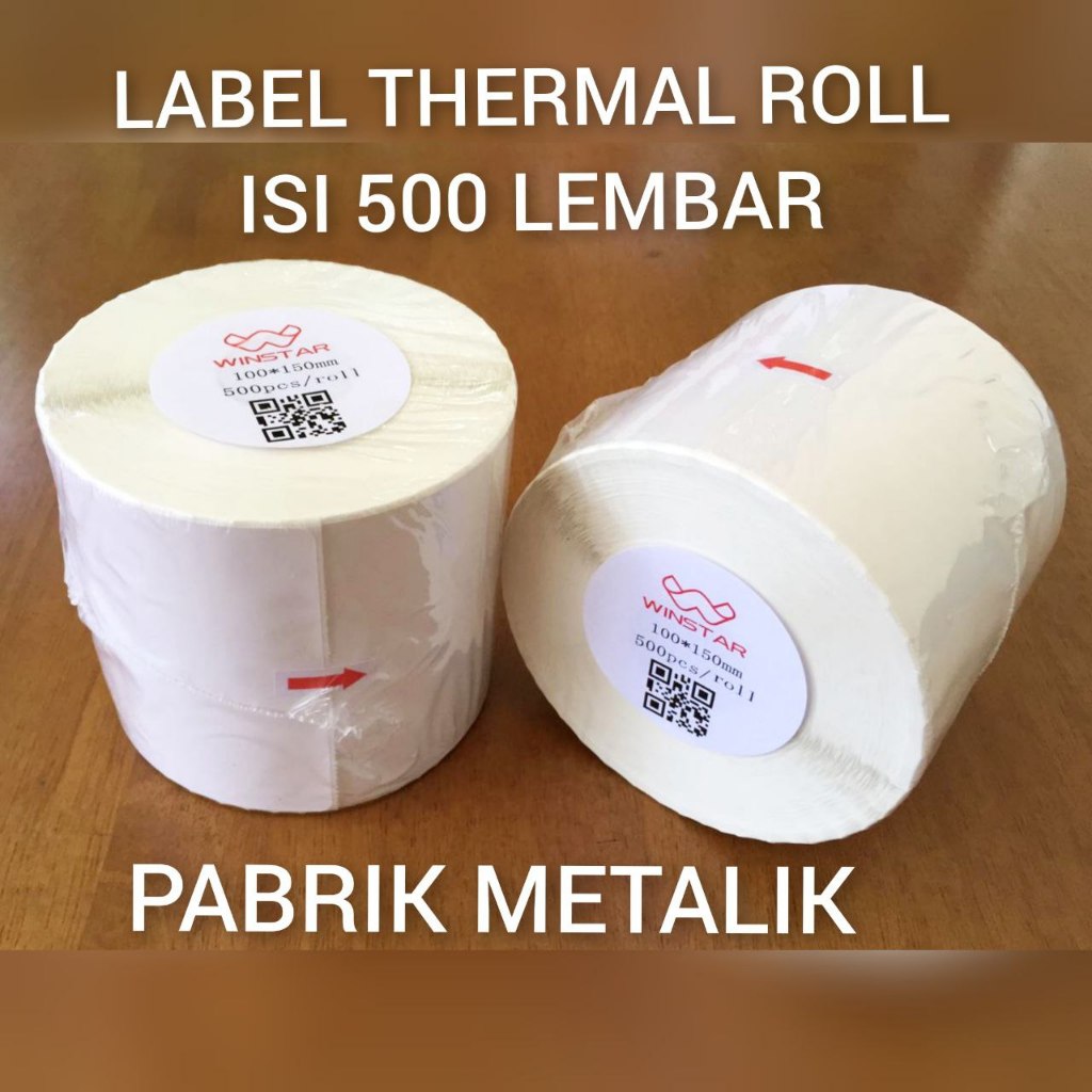 Jual Kertas Sticker Label Thermal X Mm Roll Isi Lembar