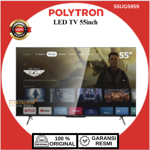 Jual Polytron K Uhd Smart Cinemax Soundbar Google Tv Pld Bug