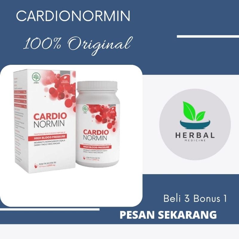 Jual Cardionormin Herbal Atasi Hipertensi Darah Tinggi Jantung Original