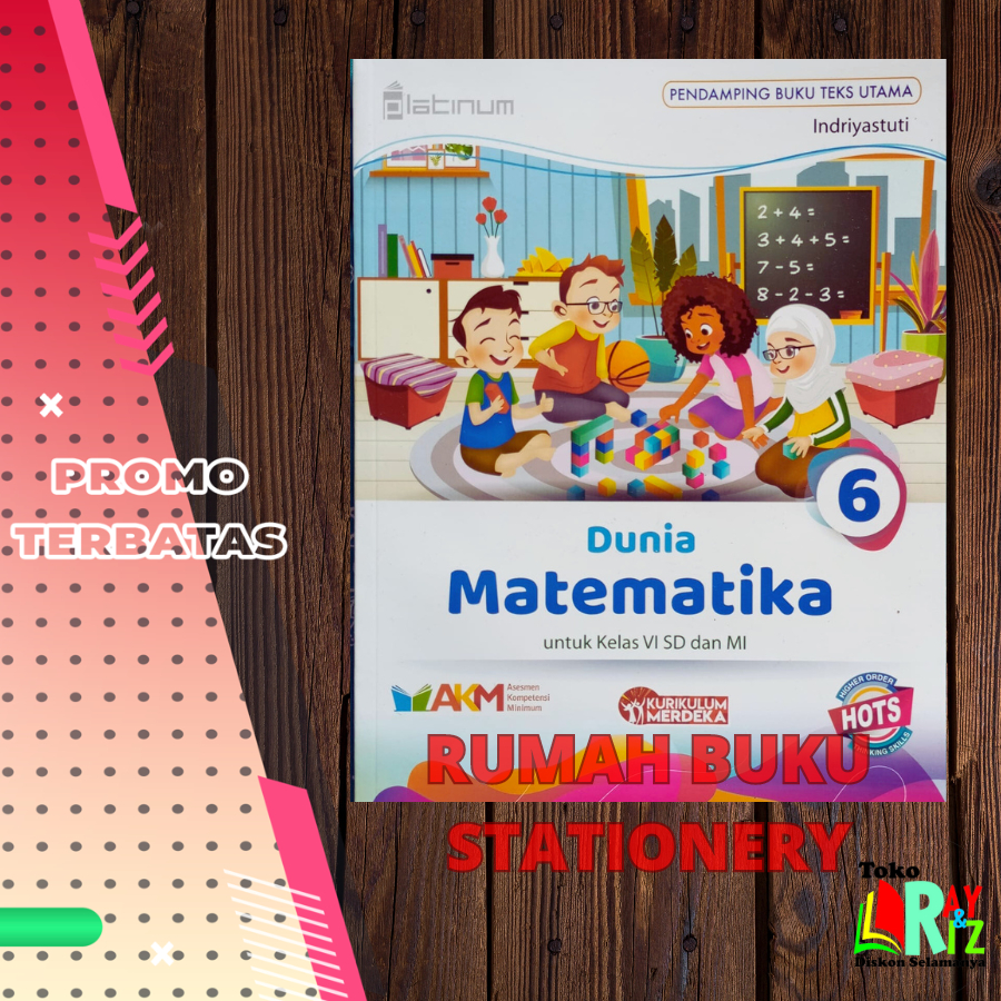 Jual Buku Matematika SD MI Kelas 1 2 3 4 5 6 Dunia Matematika Platinum