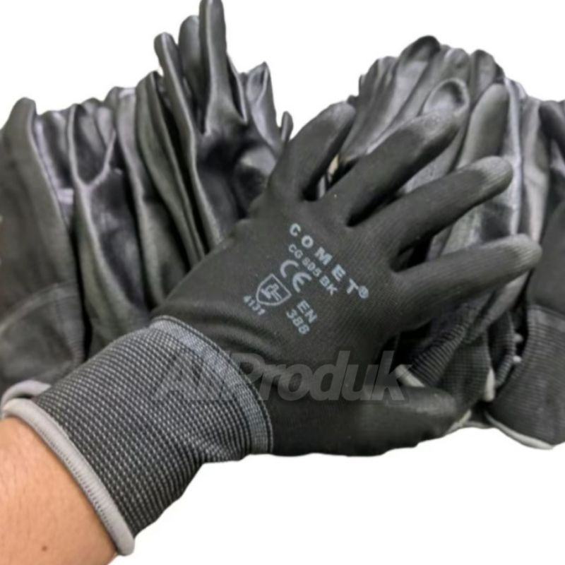 Jual Sarung Tangan Kerja Comet Palm Fit Glove Pu Karet Mekanik