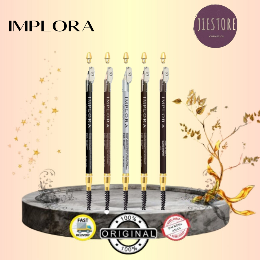 Jual PENSIL ALIS IMPLORA BPOM EYEBROW PENCIL IMPLORA Shopee Indonesia