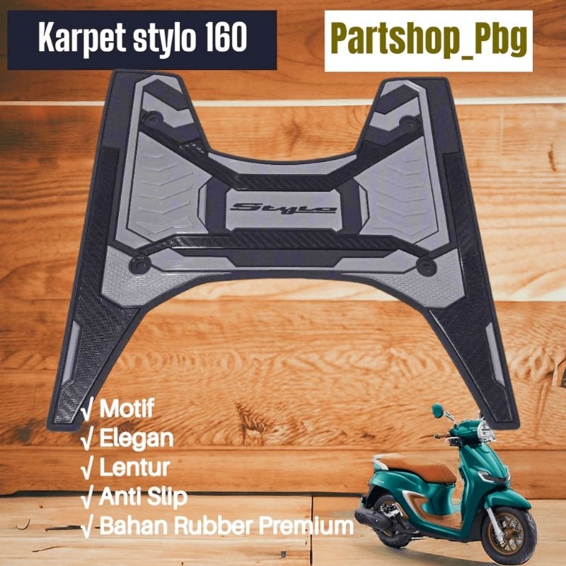 Jual Karpet Motor Pijakan Kaki Honda Stylo Bahan Full Karet