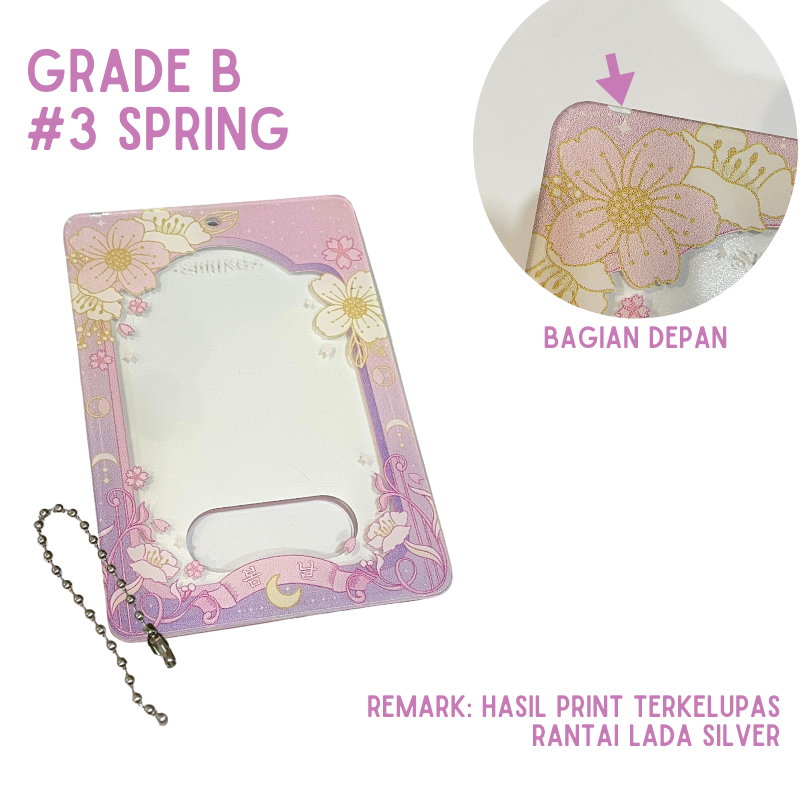 Jual Grade B C Acrylic Photocard Card Holder Wajib Baca Deskripsi