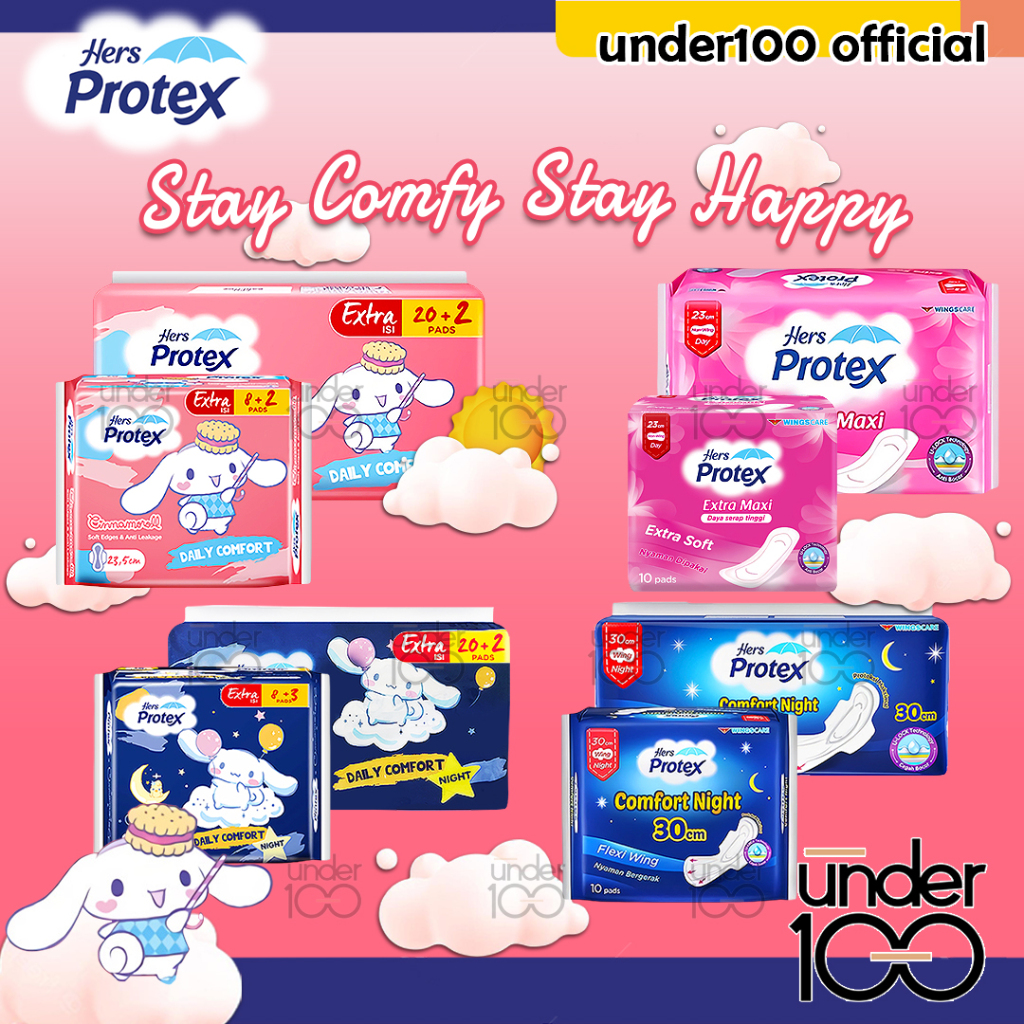 Jual Under Hers Protex Extra Maxi Cm Non Wing Comfort Night Cm