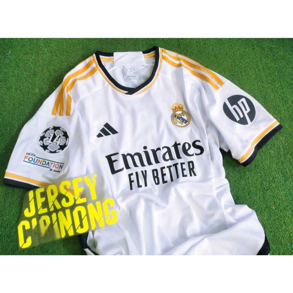 Jual Jersey Baju Bola Pria Madrid Home New Grade Ori Patch