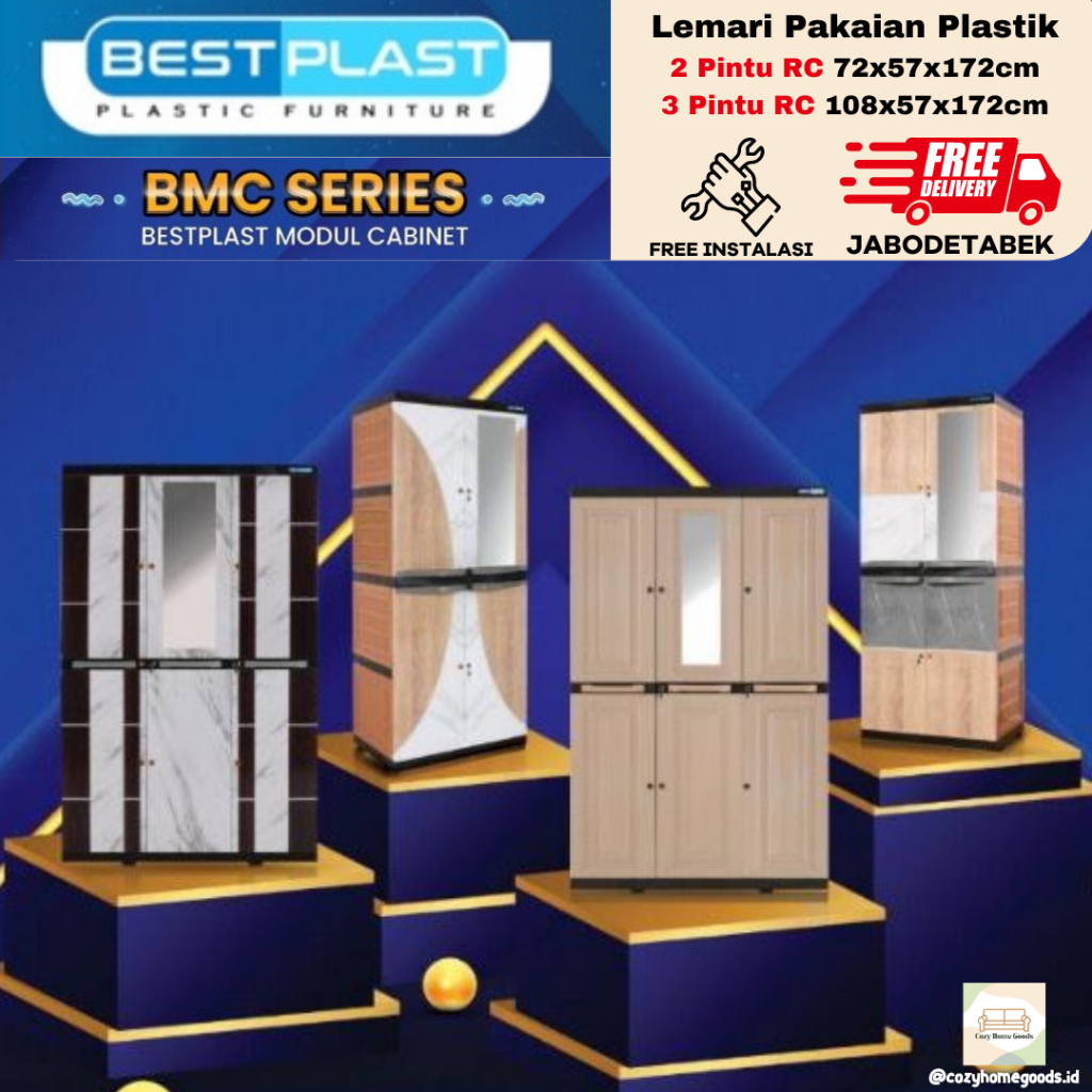 Jual Lemari Baju Plastik Best Plast Belga Rattan Navago Avanga