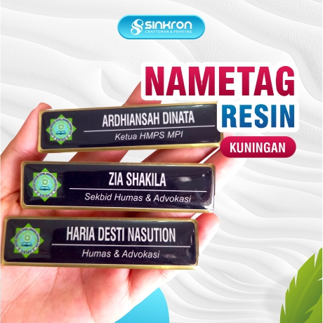 Jual NAMA DADA NAMETAG KUNINGAN RESIN Shopee Indonesia