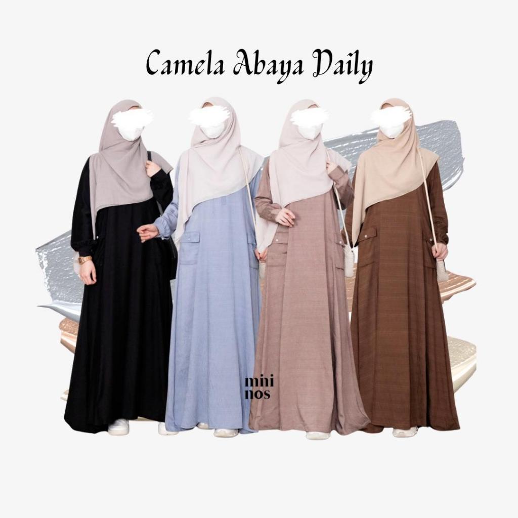 Jual Mininos Camela Abaya Daily Gamis Basic Remaja Muslimah Shopee