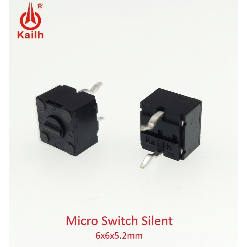 Jual Kailh Silent Micro Switch Mouse 5 2mm Tombol Klik 2 Pin Logitech