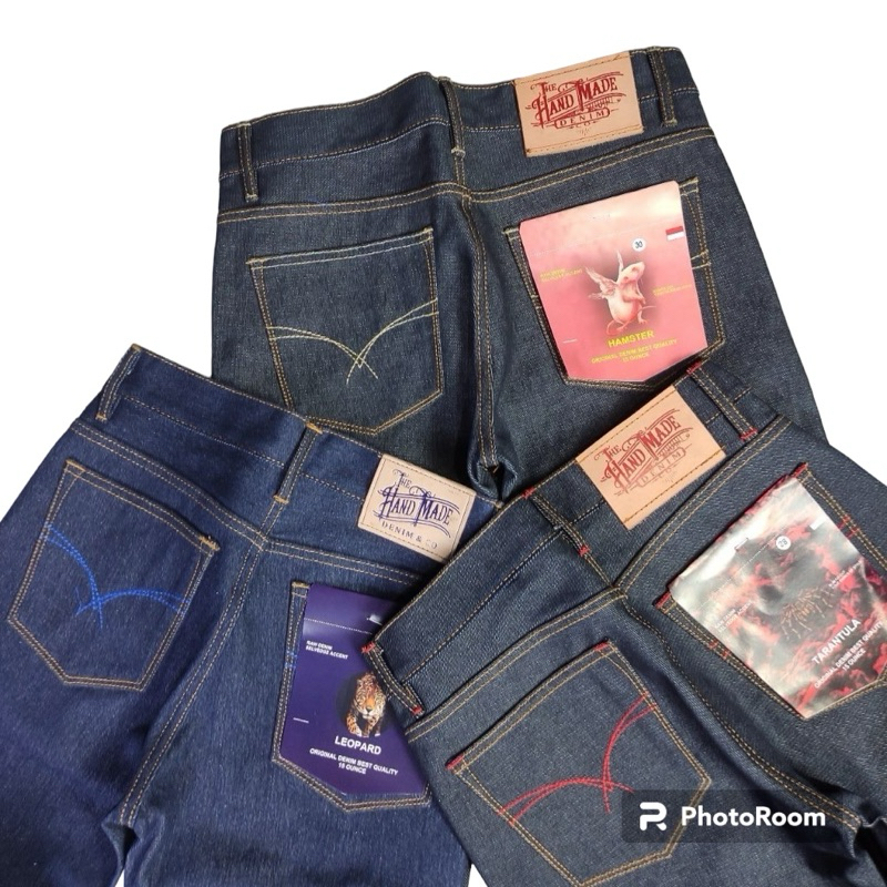 Jual CELANA DENIM SELVEDGE Accent 14ozt Netherland Reguler Standart