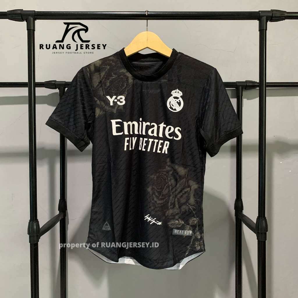 Jual Jersey Sepak Bola Real Madrid Y Hitam New Player Issue Version