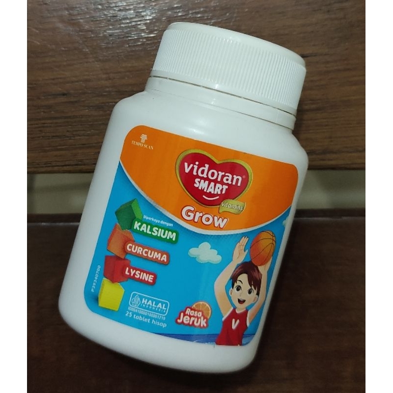 Jual Vidoran Smart Grow Isi Tablet Rasa Jeruk Vitamin Tinggi