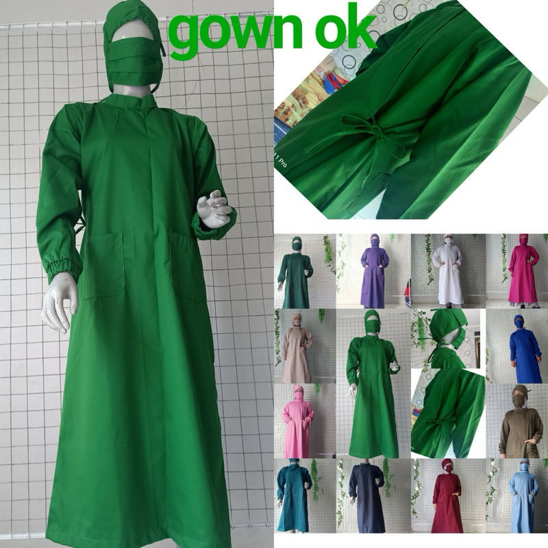 Jual Apd Gown Surgical Jas Lab Gaun Bedah Katun American Drill