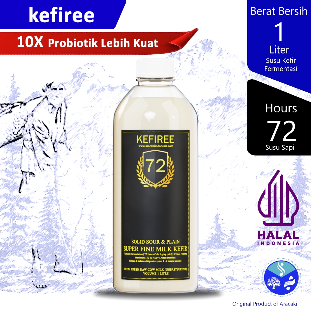 Jual Kefir Susu Milk Kefir Jam Non Pasteurized Liter Kefiree