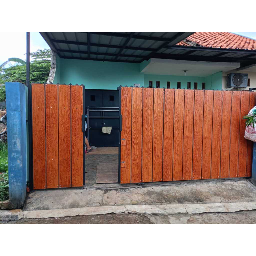 Jual PAGAR RUMAH PAGAR RUMAH KAYU GRC PAGAR RUMAH MINIMALIS MOTIF