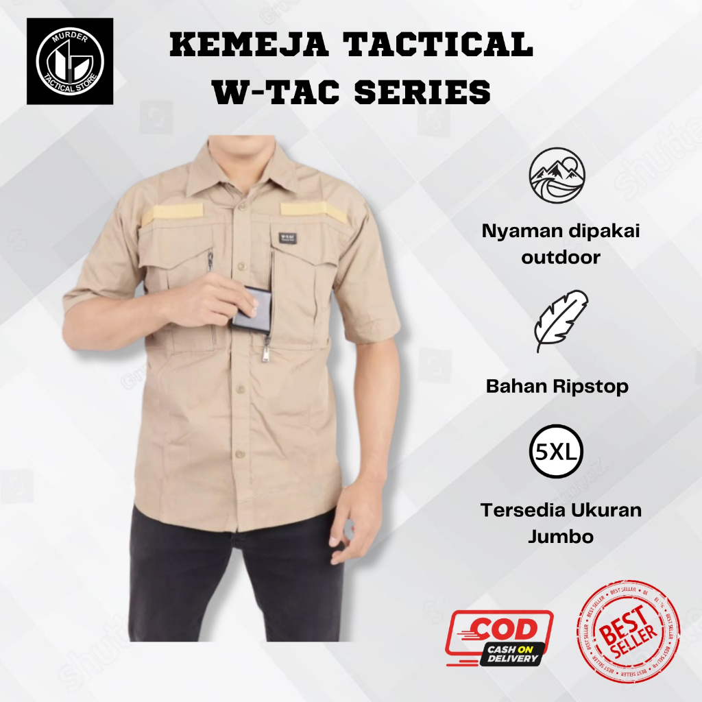 Jual Hot Item Kemeja Tactical Lapangan Bahan American Ripstop High