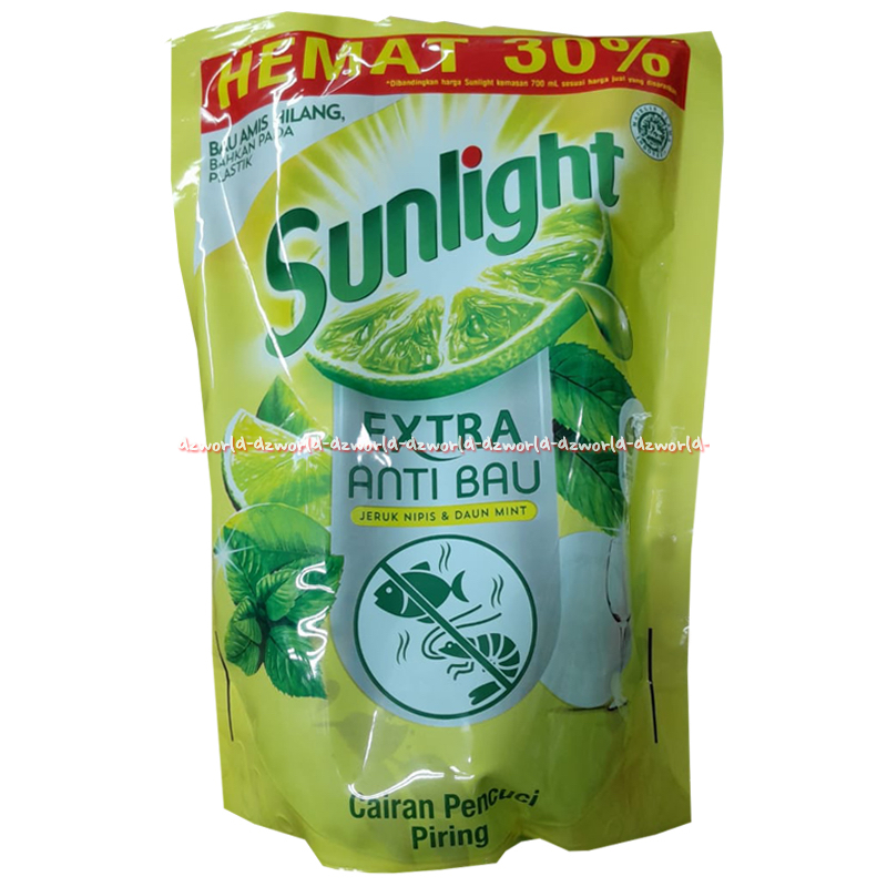 Jual Sunlight Extra Anti Bau Ml Jeruk Nipis Dan Daun Mint Sabun Cuci