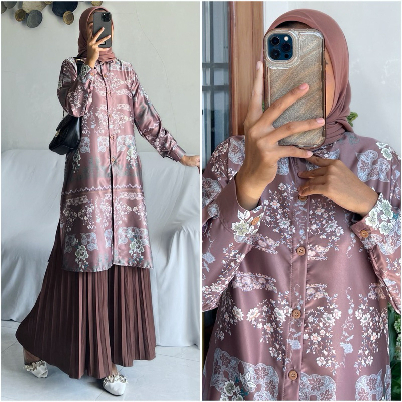 Jual Aprida Tunik By Zalfa Outfit Tunik Motif Etnik Premium Shopee