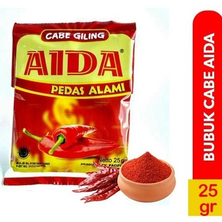 Jual Cabe Bubuk Giling Aida Kemasan 25gram Shopee Indonesia