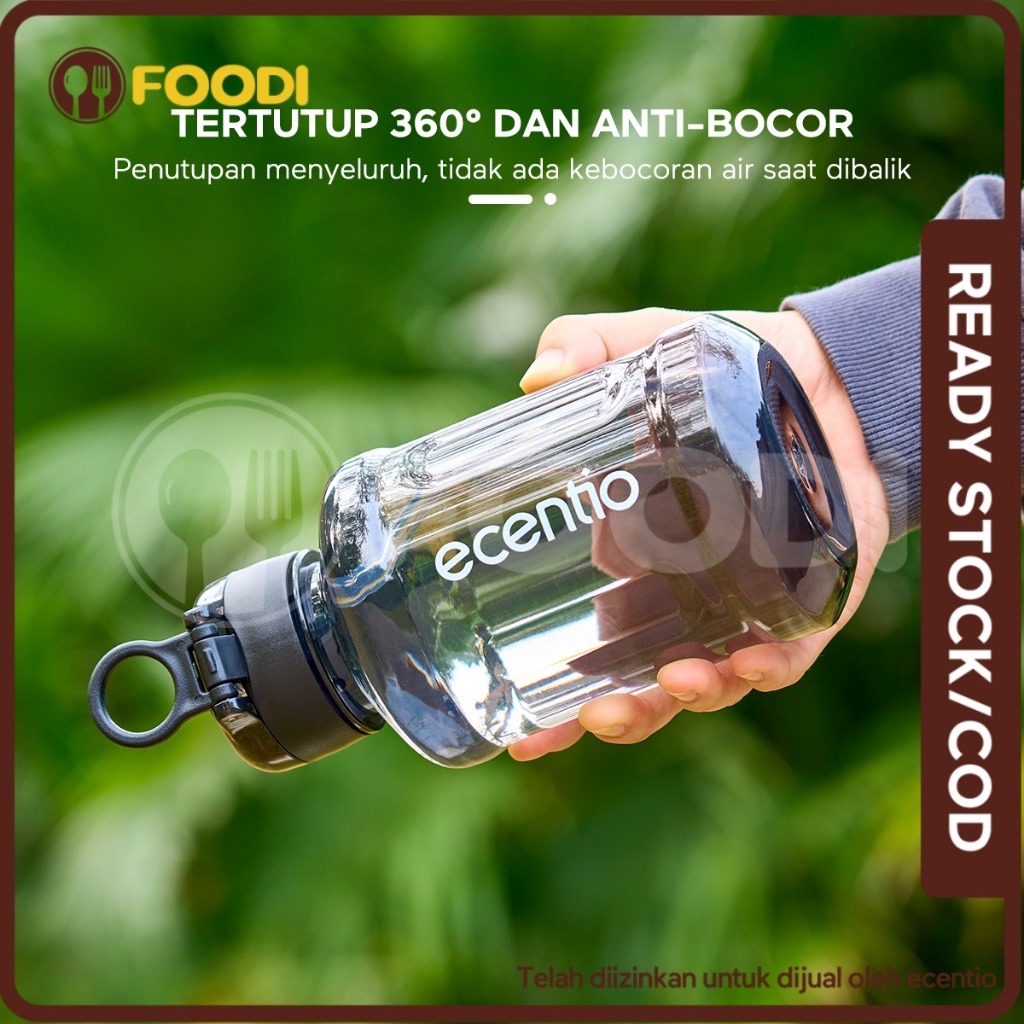 Jual Ecentio Foodi Botol Air Minum Liter Bpa Free Sport Sekolah