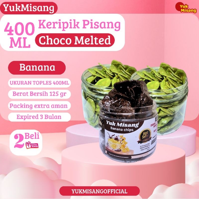 Jual Keripik Pisang Coklat Lumer Koin Kripik Pisang Coklat Melted