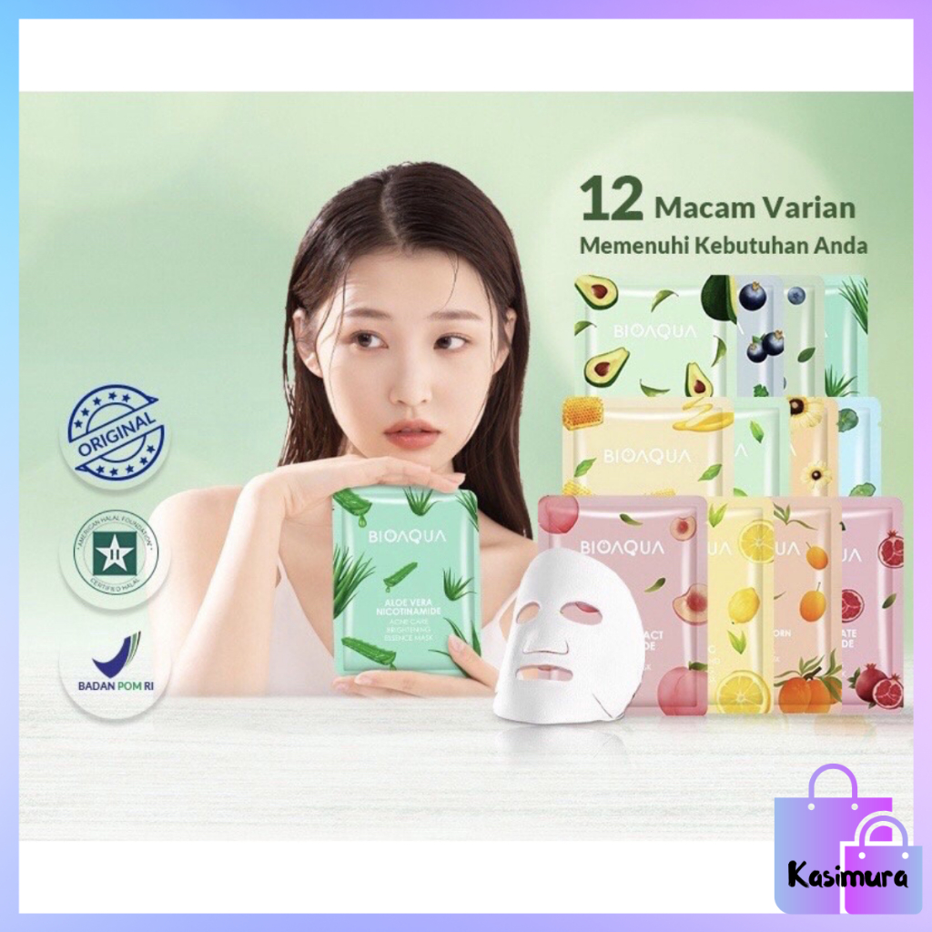 Jual Bioaqua Sheet Mask Hydrating Essence Face Mask Brightening