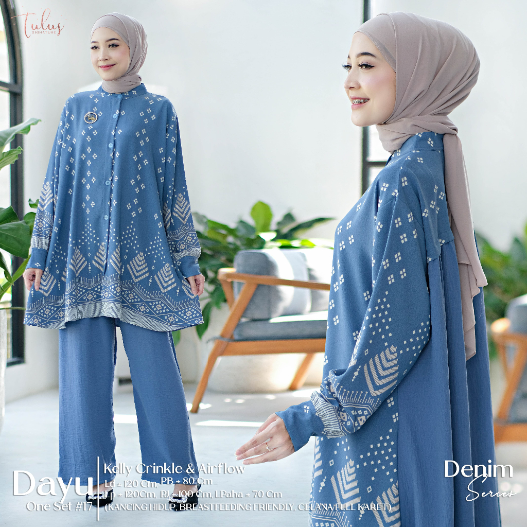 Jual Tulus Signature Setelan One Set Wanita Jumbo Kekinian Baju Ootd