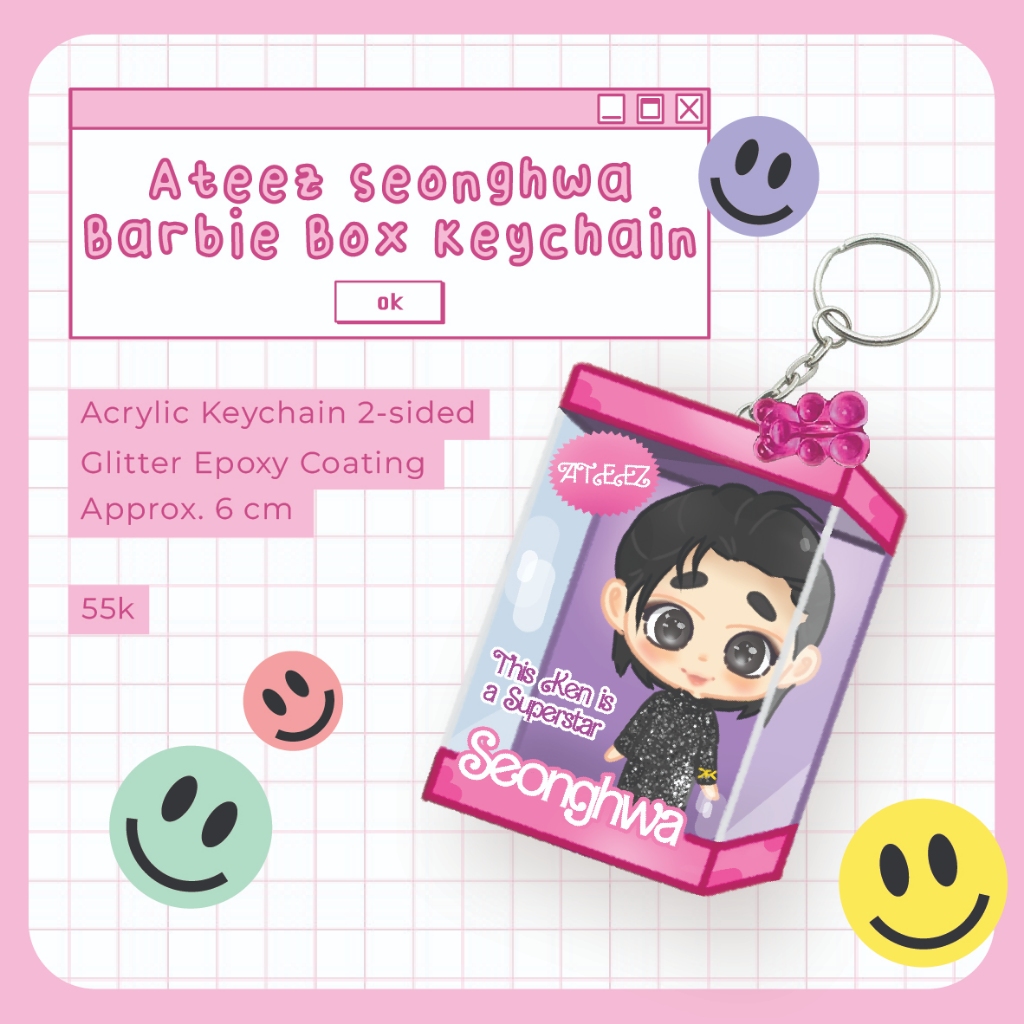 Jual Ateez Seonghwa Barbie Box Keychain Fanmerch Ateez Shopee Indonesia